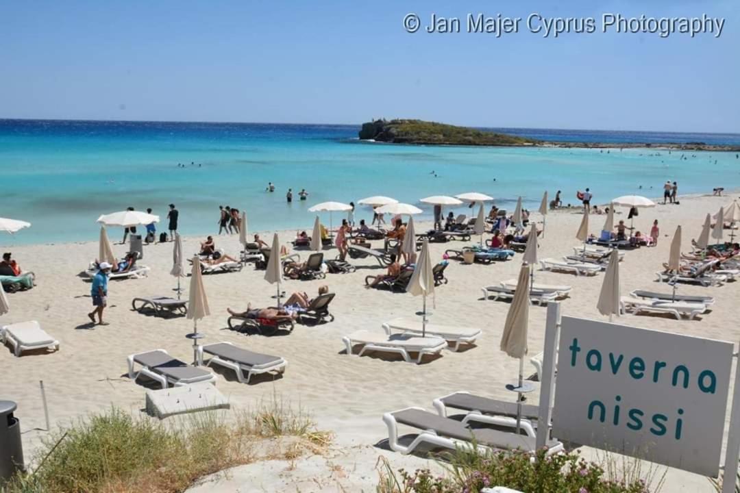 Nissi 3 Pool Access Garden Apartment Ayia Napa Eksteriør billede